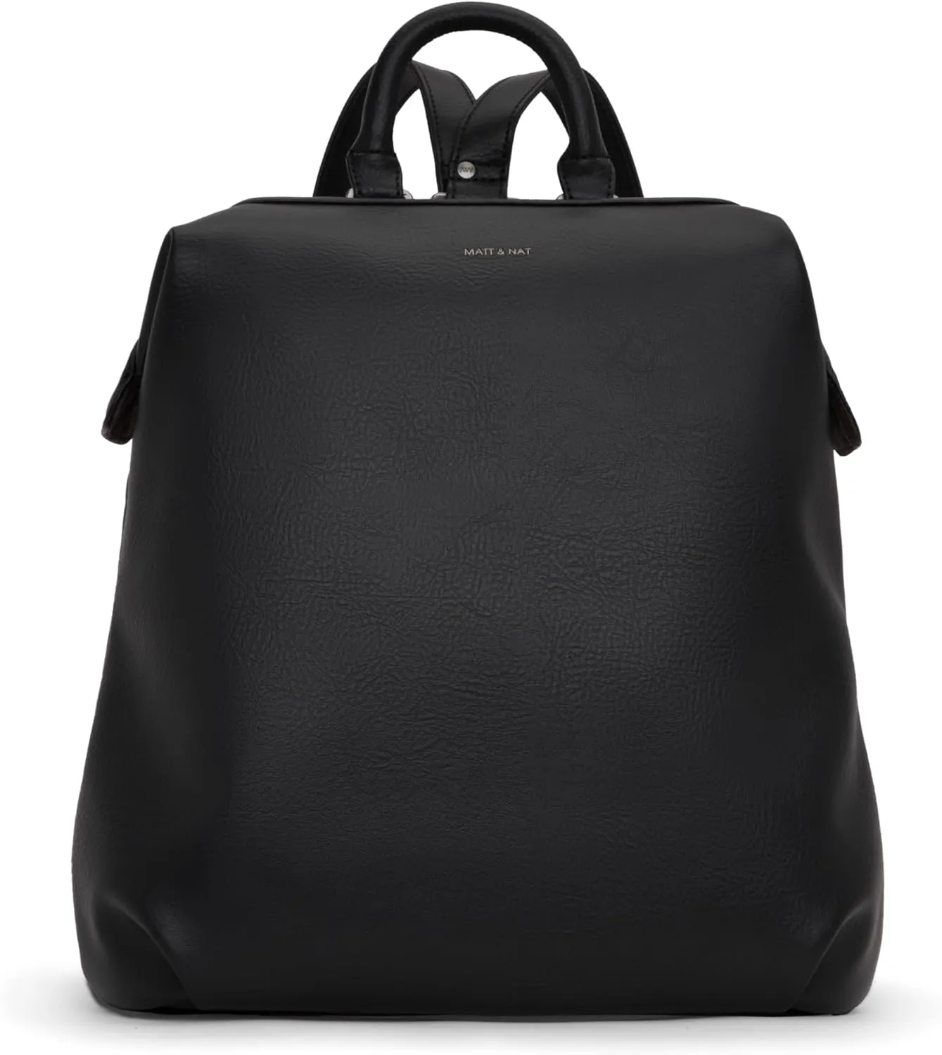 Matt & Nat Vegan Handbags, Vignelli Backpack, Black (Black) - Designer Purses & Bags, Men & Women, Cruelty-Free, Animal-Free