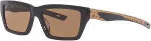 MCM Rectangular Sunglasses MCM696S 003 Black/Cognac Visetos 56mm