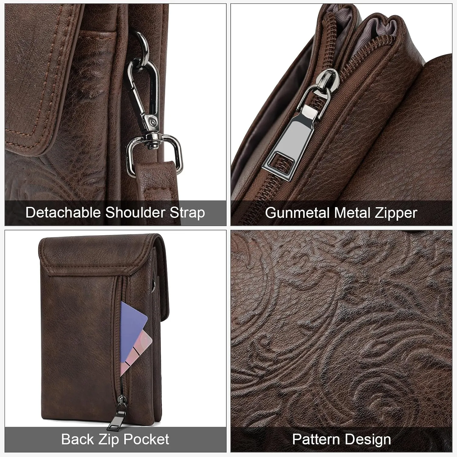 MEITRUE Crossbody Bags for Women Trendy, Leather Crossbody purse with Adjustable Strap, Women's Crossbody Shoulder Handbags