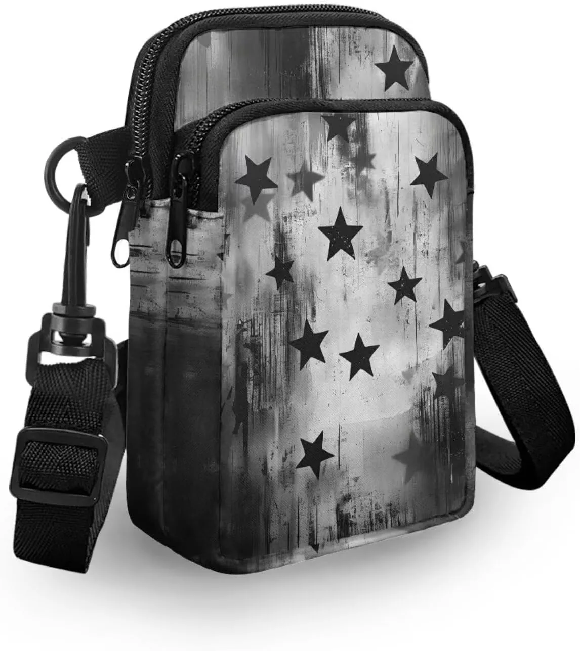 Men's 2 Layer Cross Body Bag Travel Passport Wallet Messenger Sling Bags