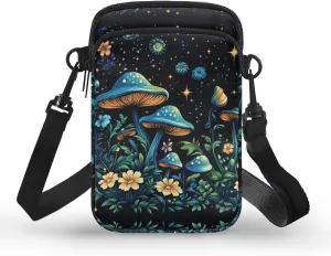 Men's 2 Layer Cross Body Bag Travel Passport Wallet Messenger Sling Bags