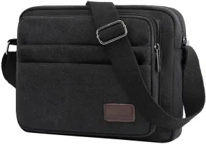 Men's Canvas Postman Bag Vintage Crossbody Canvas Messenger Shoulder Bag Hiking Military Travel Bag