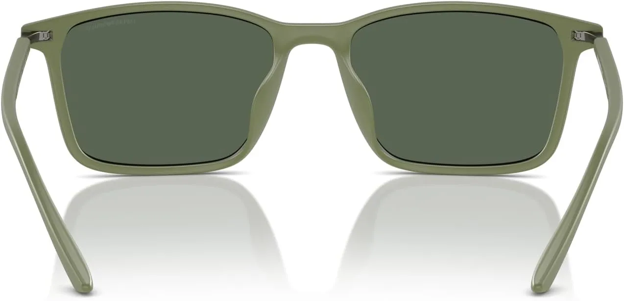 Men's Ea4223u Universal Fit Rectangular Sunglasses