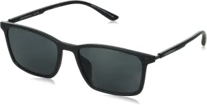 Men's Ea4223u Universal Fit Rectangular Sunglasses