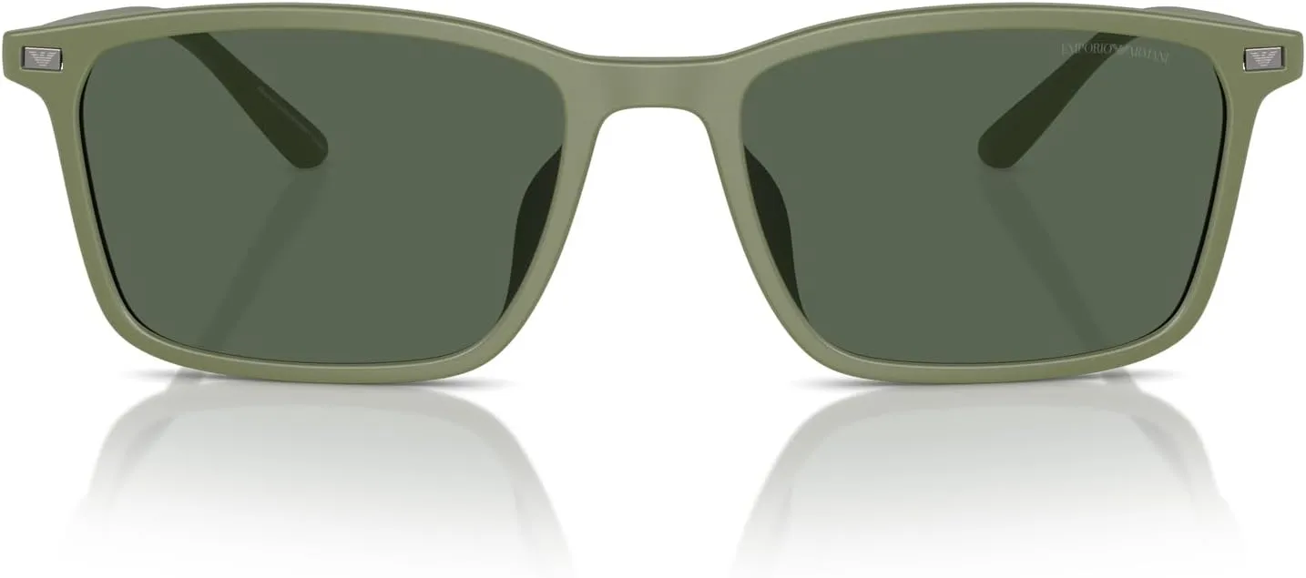 Men's Ea4223u Universal Fit Rectangular Sunglasses