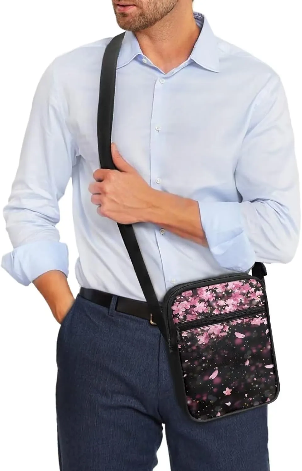 Messenger Bag for Women Lightweight Adjustable Crossbody Bag Compact Sling Satchel Casual Purse for Travel Everyday