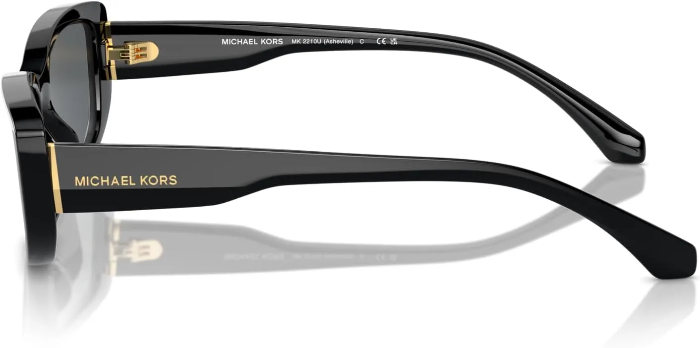Michael Kors Women's Mk2210u Asheville Universal Fit Rectangular Sunglasses