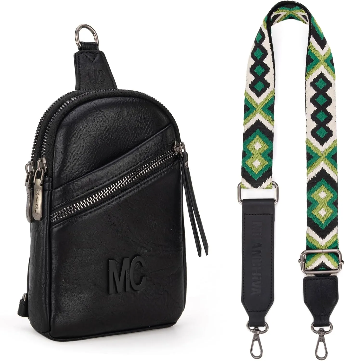 Milan Chiva Small Crossbody Bags for Women Chic Mini Sling Bag Purse and Waist Packs for Girls