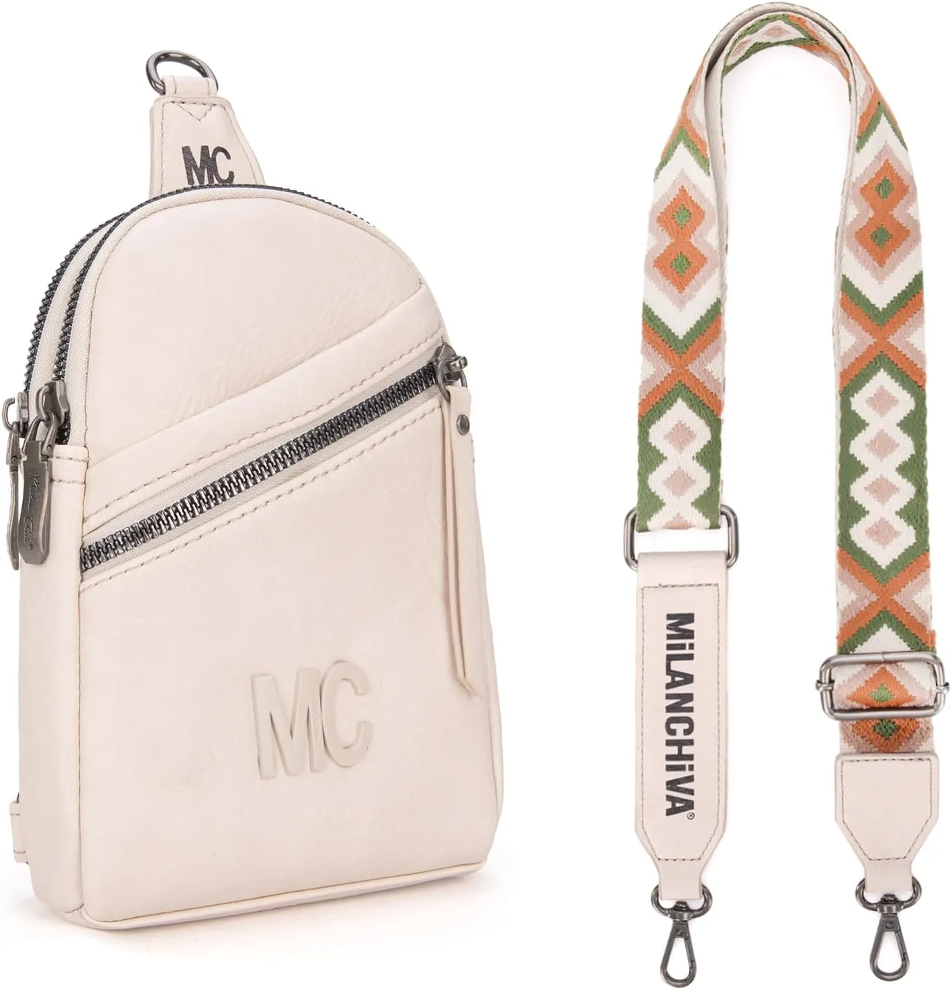 Milan Chiva Small Crossbody Bags for Women Chic Mini Sling Bag Purse and Waist Packs for Girls