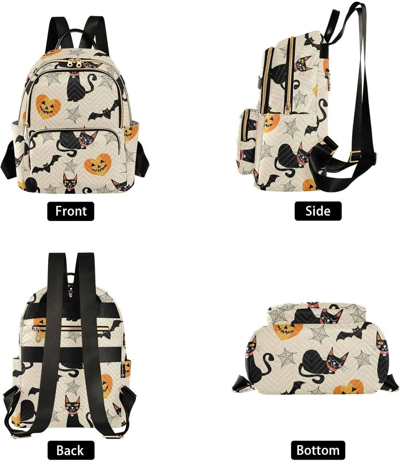 Mini Backpack Purse for Women Printed Purse Printed Backpack for Women Small Convertible Backpack Purse Ladies (color1, Medium)