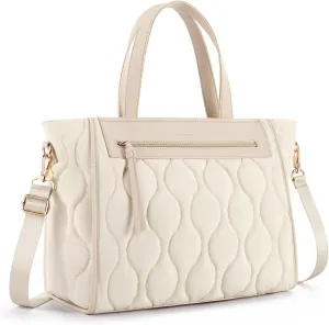 Missnine Tote Bag for Women, Lightweight Puffer Tote Bag, Large Capacity Quilted Shoulder Handbag for Travel, Work, Gym
