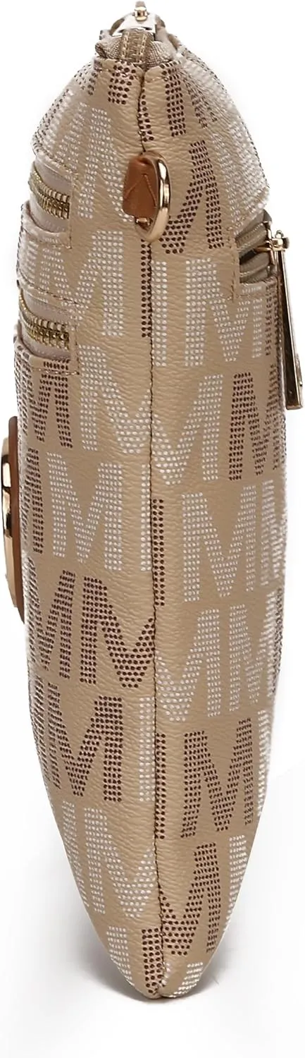 MKF Collection Crossbody Bag for Women, Wristlet Strap – PU Leather Shoulder Handbag Messenger Purse By Mia K