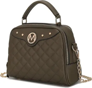 MKF Collection Satchel Bag for Women, Crossbody Handbag Top-Handle Purse
