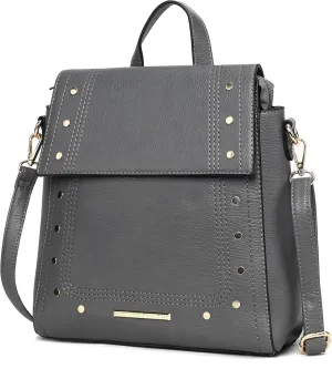 MKF Collection Shoulder Bag Convertible Handbag, Women’s Backpack, Satchel & Crossbody 3-in-1 Top-Handle Purse by Mia K