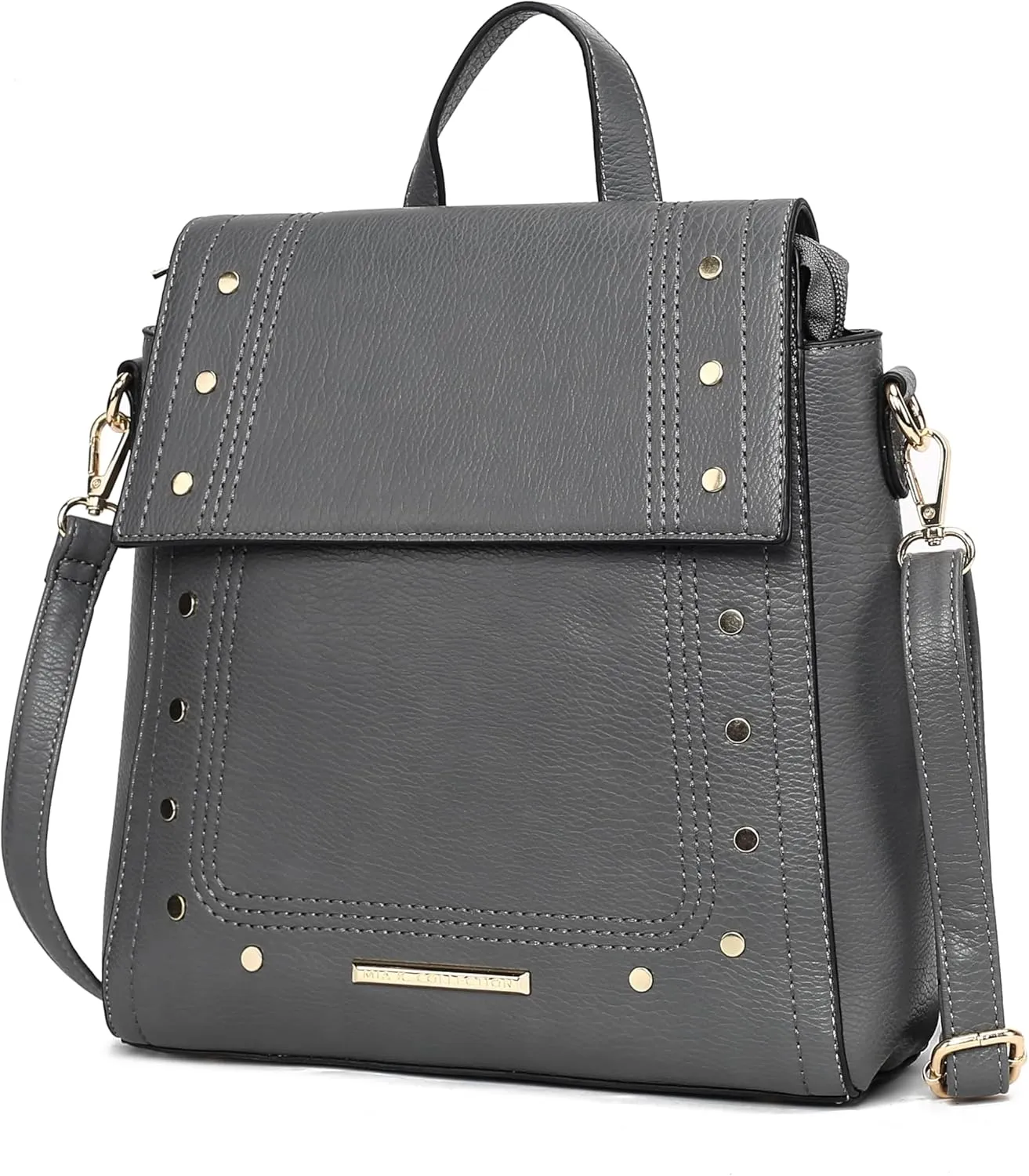 MKF Collection Shoulder Bag Convertible Handbag, Women’s Backpack, Satchel & Crossbody 3-in-1 Top-Handle Purse by Mia K