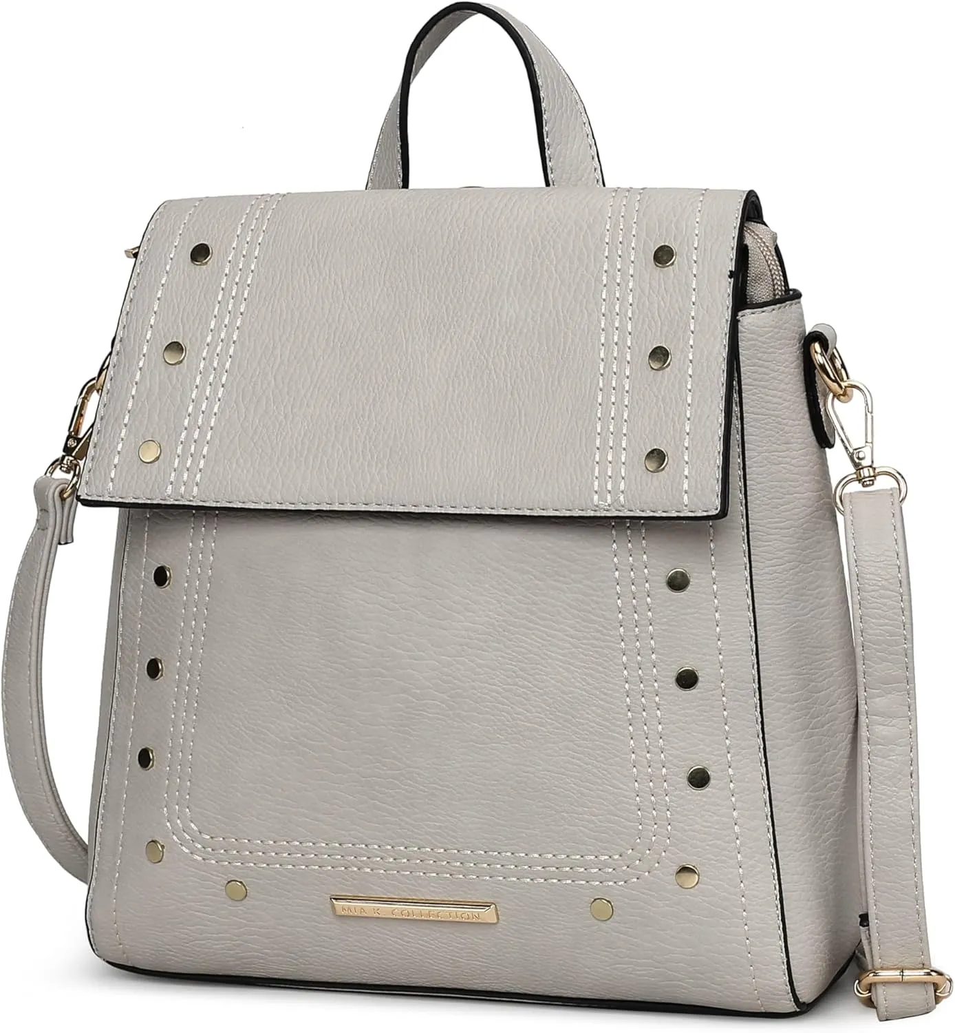 MKF Collection Shoulder Bag Convertible Handbag, Women’s Backpack, Satchel & Crossbody 3-in-1 Top-Handle Purse by Mia K