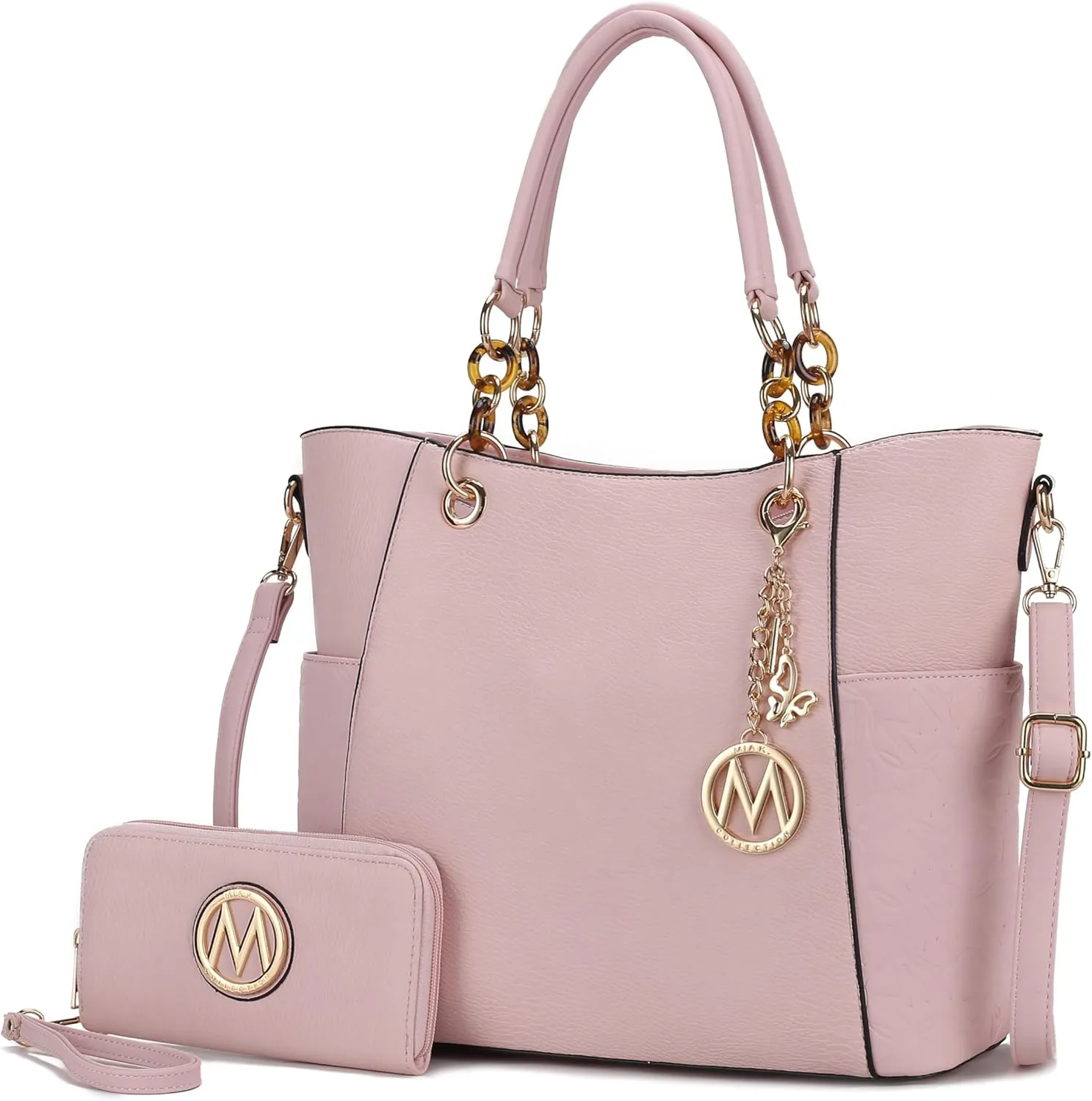 MKF Collection Tote Bag for Women, Handbag Set with Wallet-Top-Handle- Vegan Leather Purse
