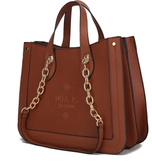 MKF Collection Tote Bag for Women, Vegan Leather Top-Handle Shoulder bag Purse Tote Satchel Handbag