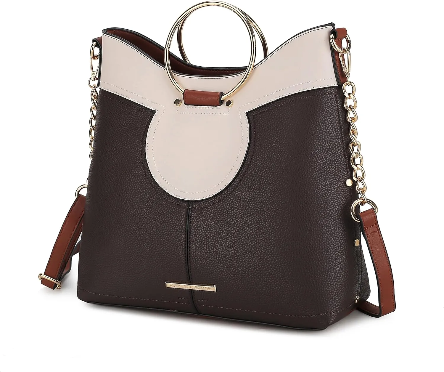 MKF Collection Women's Satchel Bag,Vegan Leather Top Handle Shoulder Bag Handbag Purse by Mia K