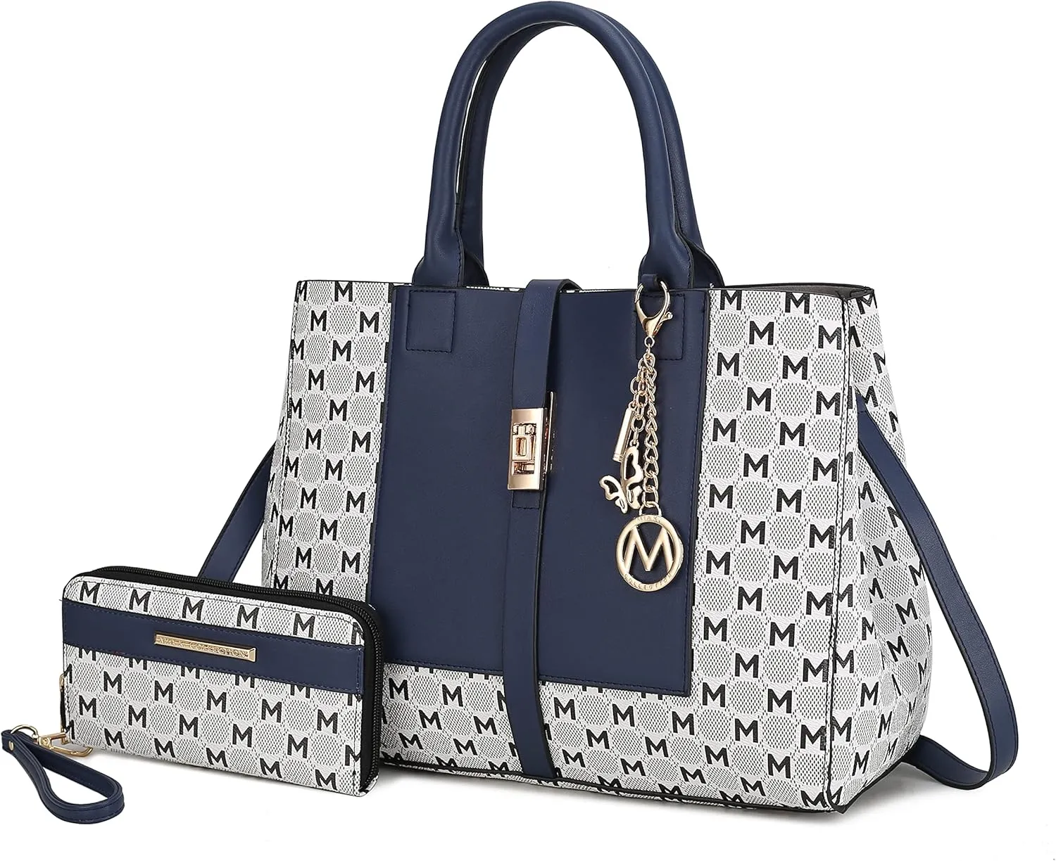 MKF Collection Women's Tote Bag with Wristlet Wallet, Vegan Leather Satchel Handbag by Mia K