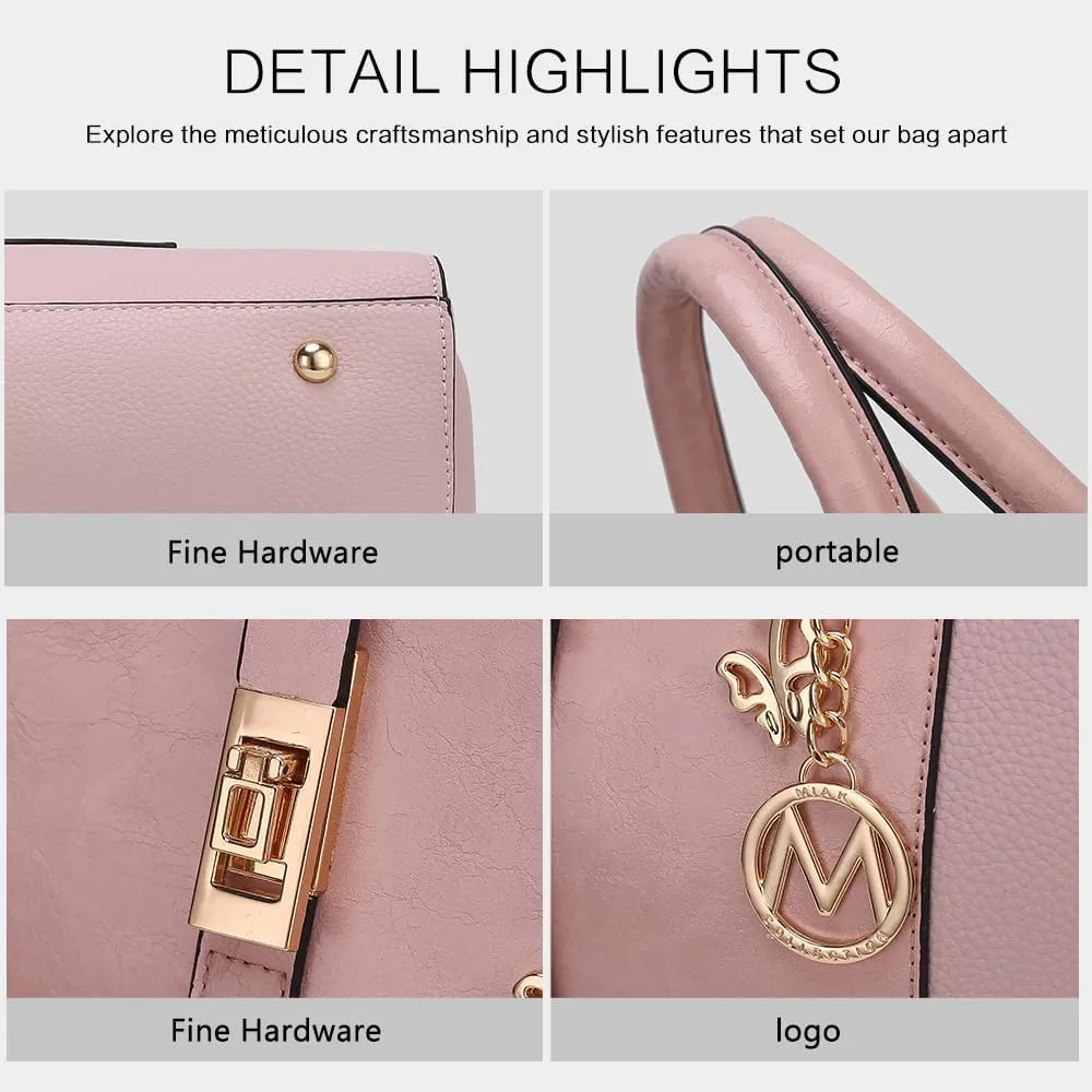 MKF Collection Women's Tote Bag with Wristlet Wallet, Vegan Leather Satchel Handbag by Mia K