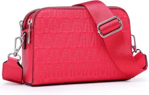 MKP COLLECTION Crossbody Bags for Women Small Shoulder Purses with Adjustable Wide Strap, Triple Zip Design