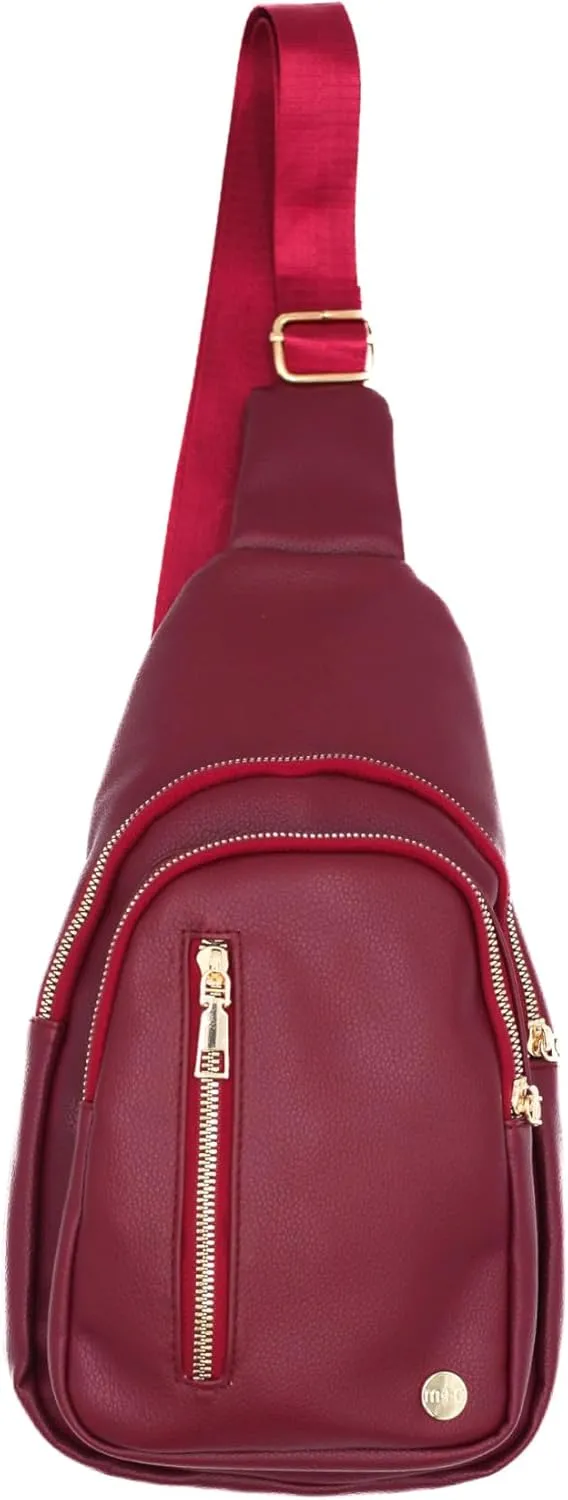 Modern Chic Crossbody Bags for Women - Camry Sling Crossbody Bag, Vegan Leather Purse with Pockets and Adjustable Strap