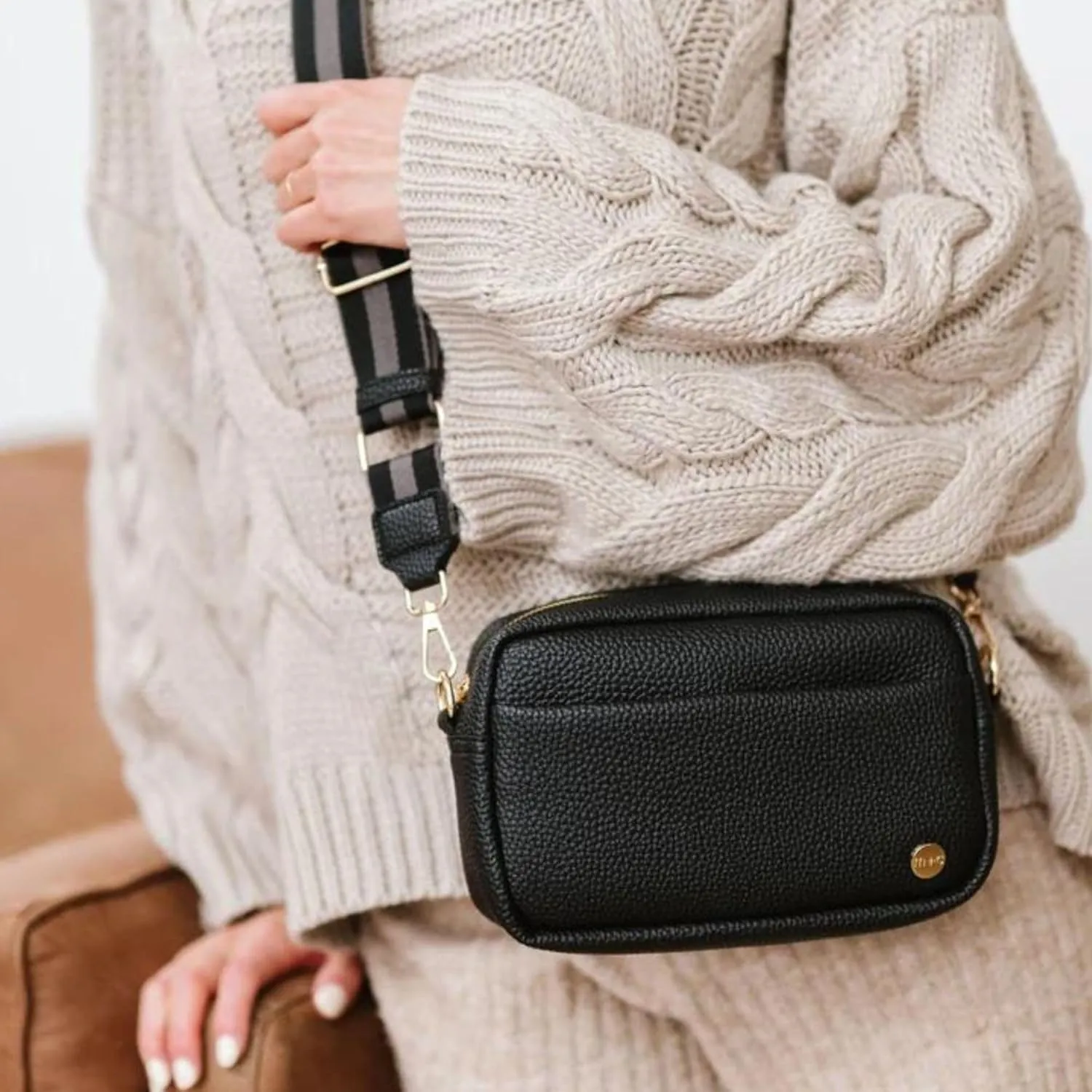 Modern Chic Crossbody Bags for Women - Willow Convertible Crossbody Purse, Vegan Leather Shoulder or Belt Bag with Strap