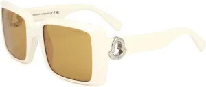 Moncler Promenade Sunglasses ML0244 25E Ivory/Gold 53mm