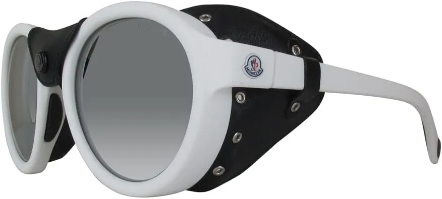 Moncler Round Sunglasses ML0046 21C White/Black 52mm 0046