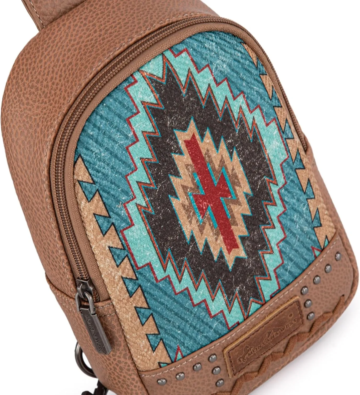 Montana West Aztec Crossbody Sling Bag for Women Western Fanny Pack Purse MBB-MW1316-2100TQ