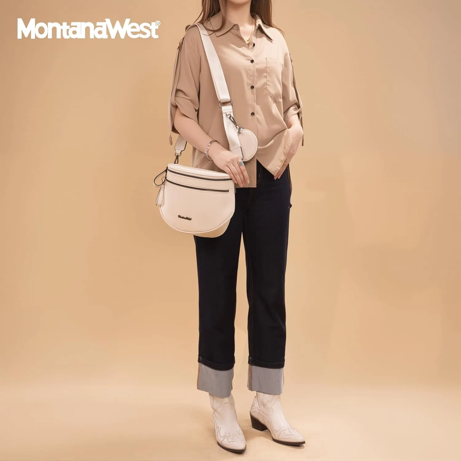 Montana West Crossbody Bags for Women Bum Bag Sling Purse with Adjustable Strap