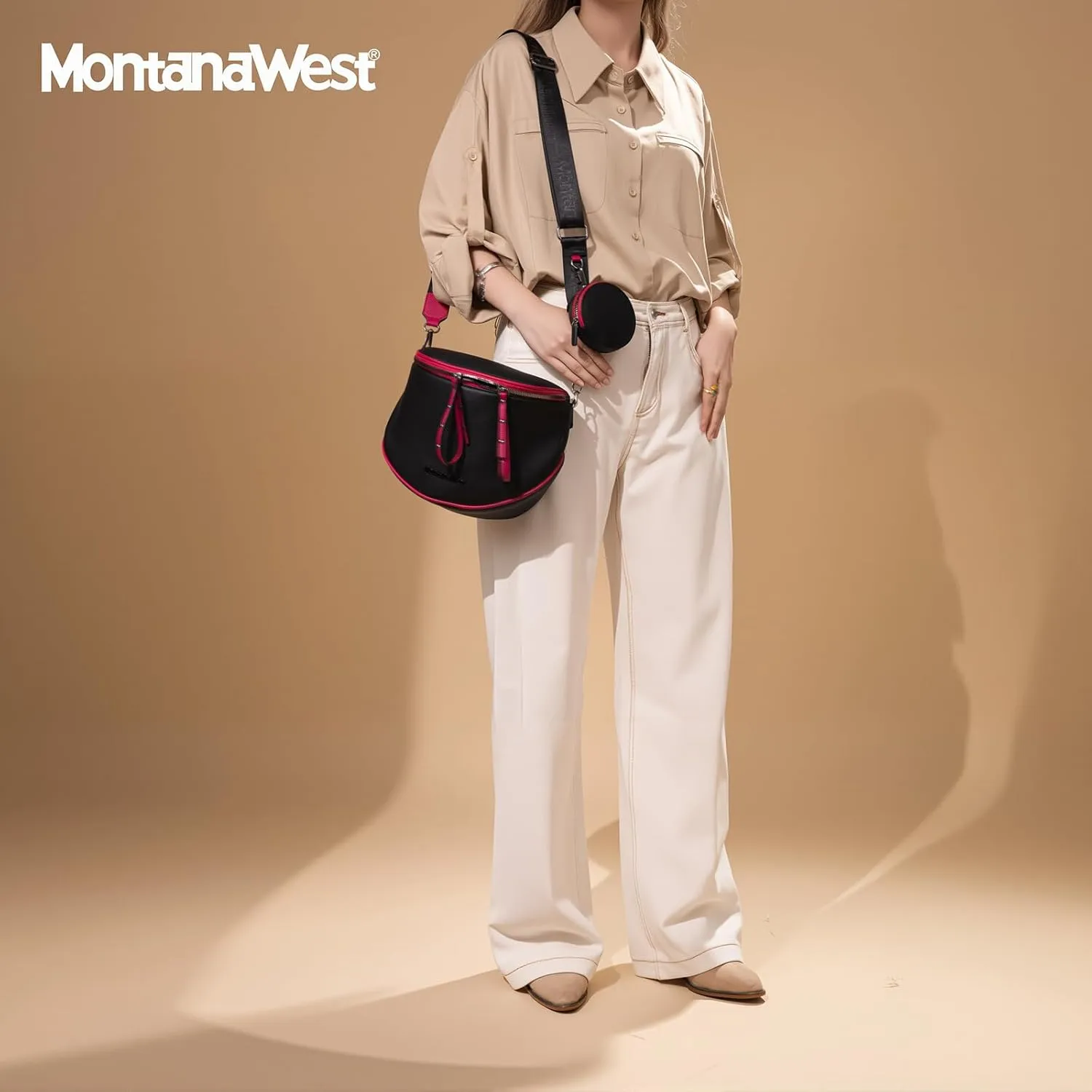 Montana West Crossbody Bags for Women Bum Bag Sling Purse with Adjustable Strap