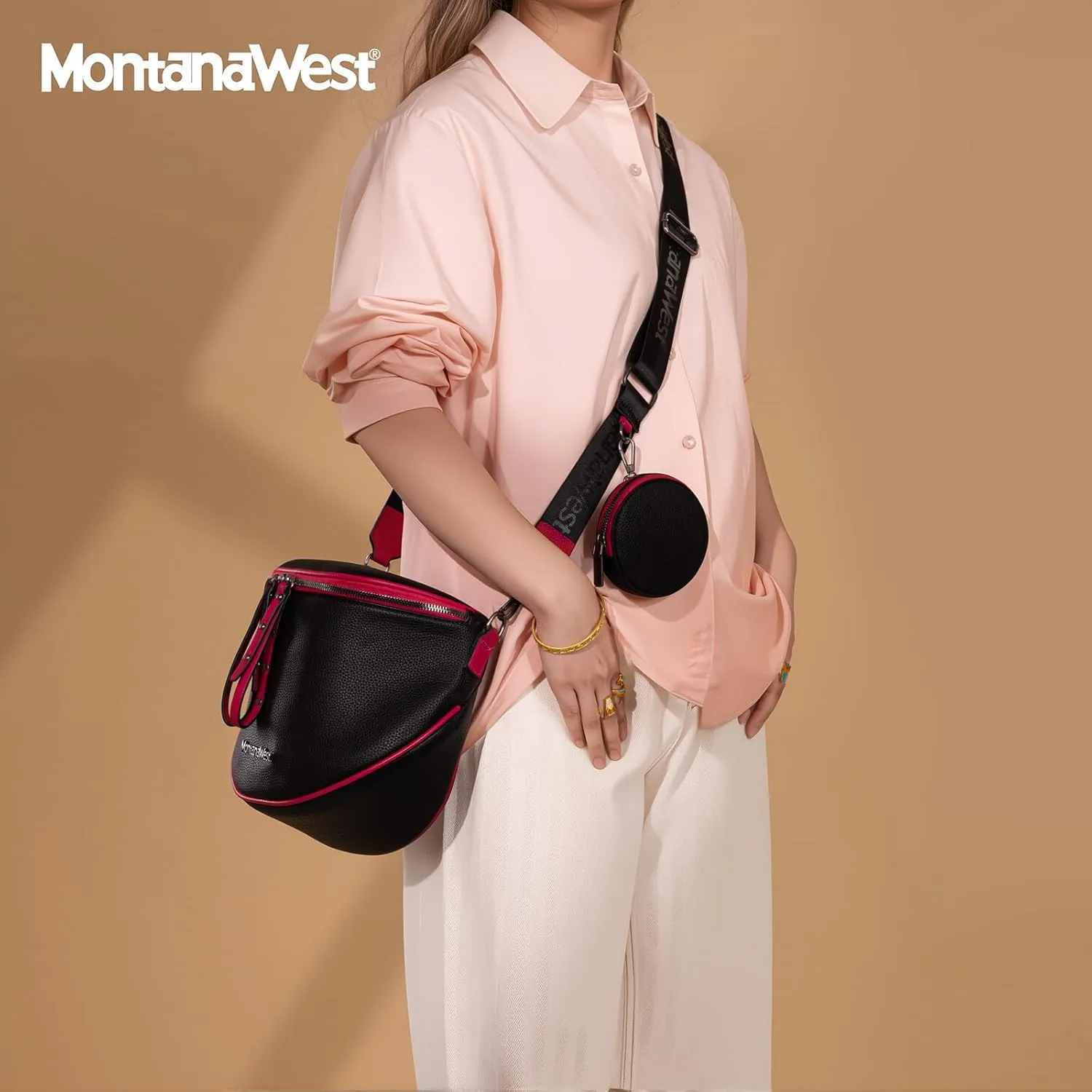 Montana West Crossbody Bags for Women Bum Bag Sling Purse with Adjustable Strap