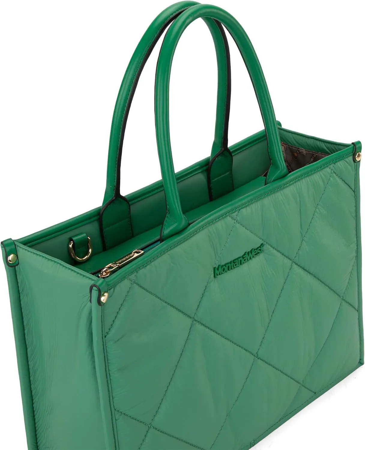 Montana West Large Puffy Tote Bag for Women Quilted Handbag Ladies Satchel