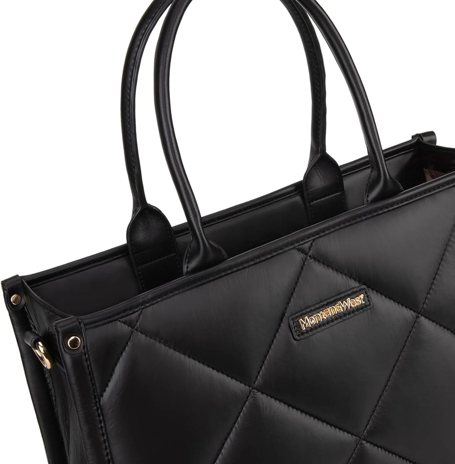 Montana West Large Puffy Tote Bag for Women Quilted Handbag Ladies Satchel
