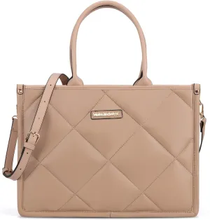 Montana West Large Puffy Tote Bag for Women Quilted Handbag Ladies Satchel