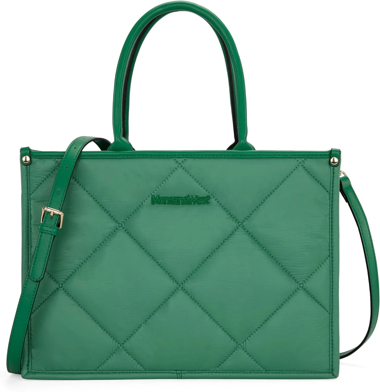 Montana West Large Puffy Tote Bag for Women Quilted Handbag Ladies Satchel