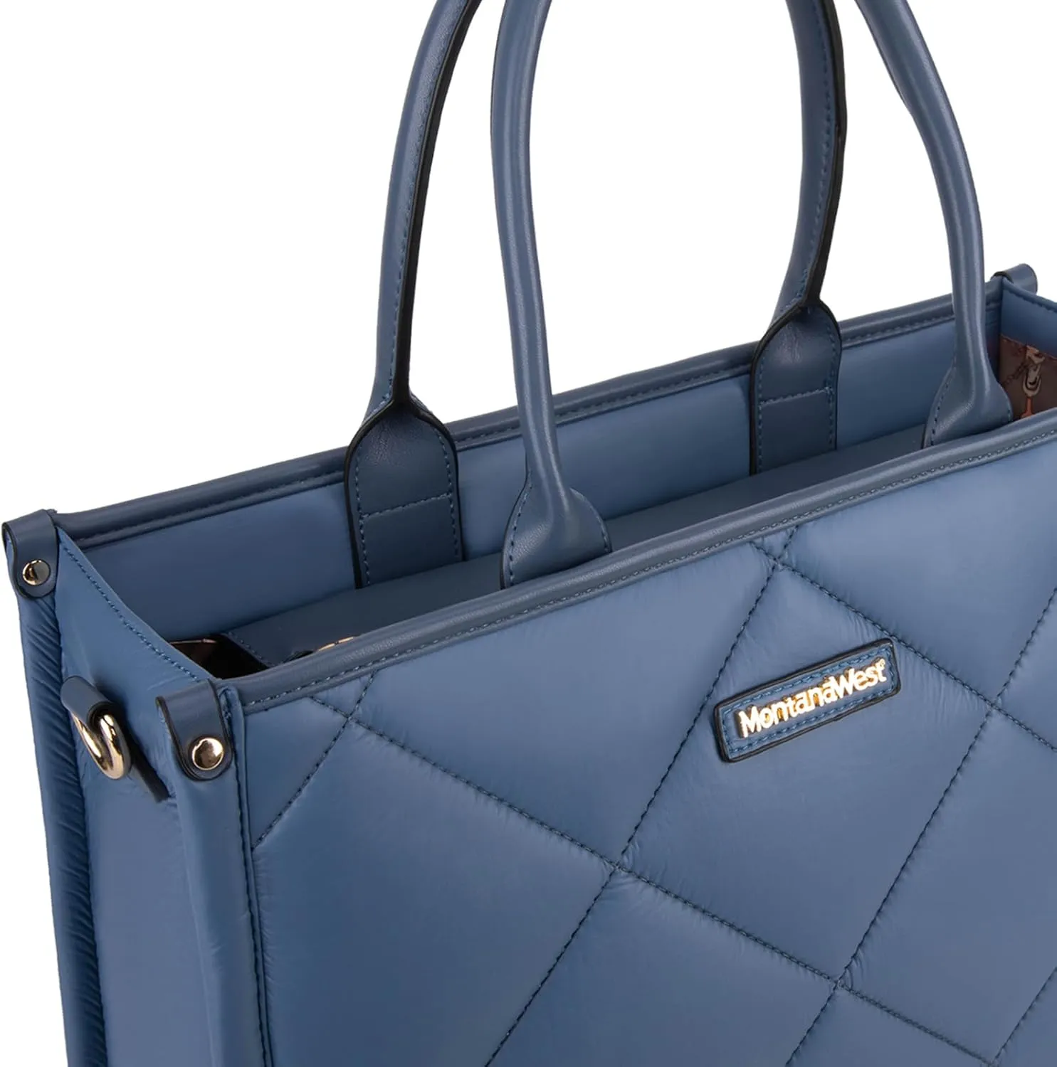 Montana West Large Puffy Tote Bag for Women Quilted Handbag Ladies Satchel