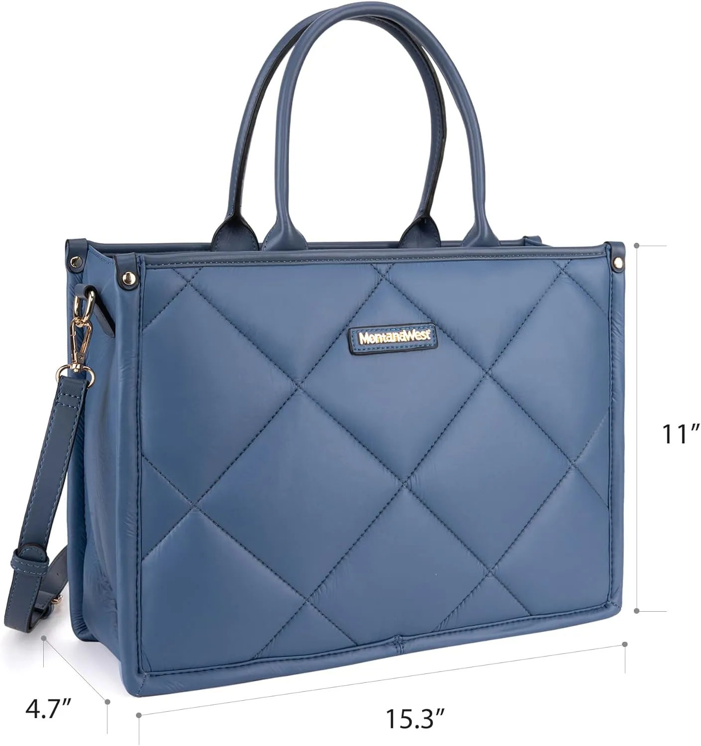 Montana West Large Puffy Tote Bag for Women Quilted Handbag Ladies Satchel
