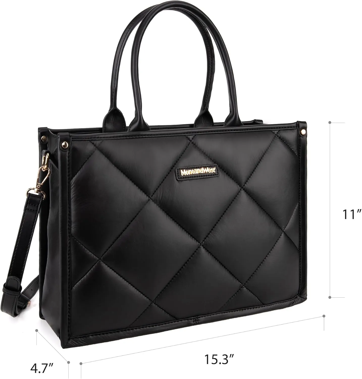 Montana West Large Puffy Tote Bag for Women Quilted Handbag Ladies Satchel