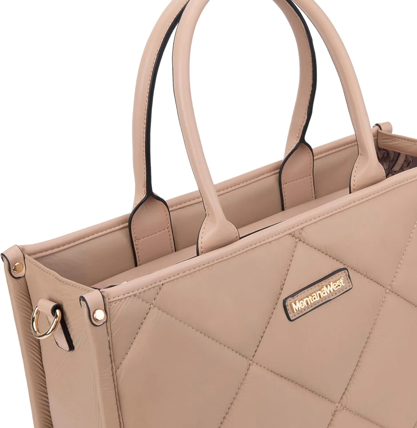 Montana West Large Puffy Tote Bag for Women Quilted Handbag Ladies Satchel