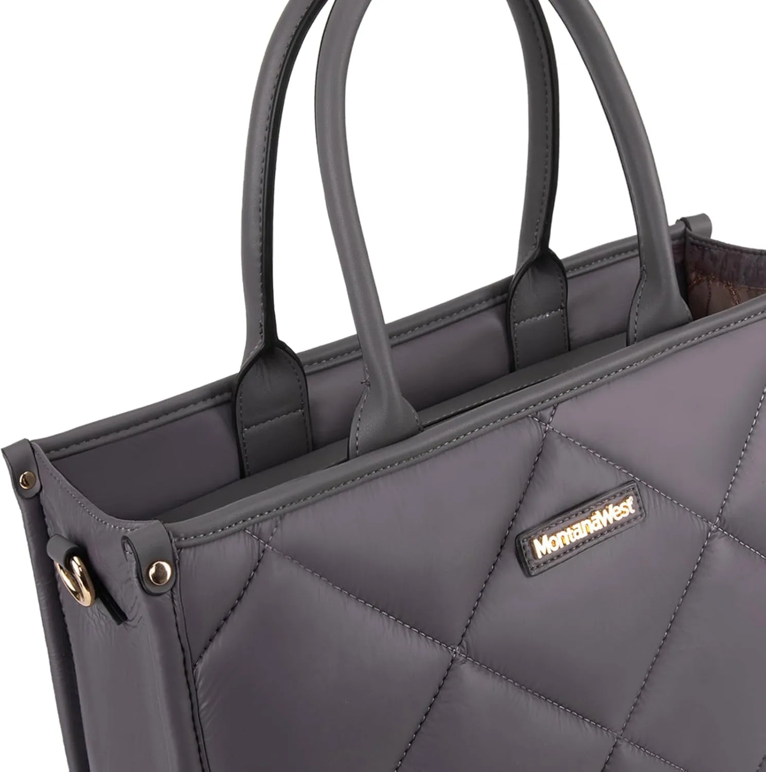 Montana West Large Puffy Tote Bag for Women Quilted Handbag Ladies Satchel