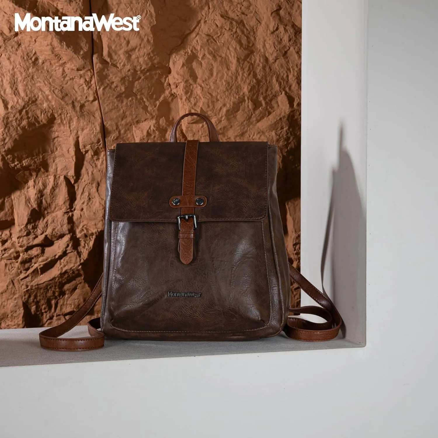 Montana West Medium Backpack Purse for Women Casual Convertible Crossbody Backpack for Travel Work