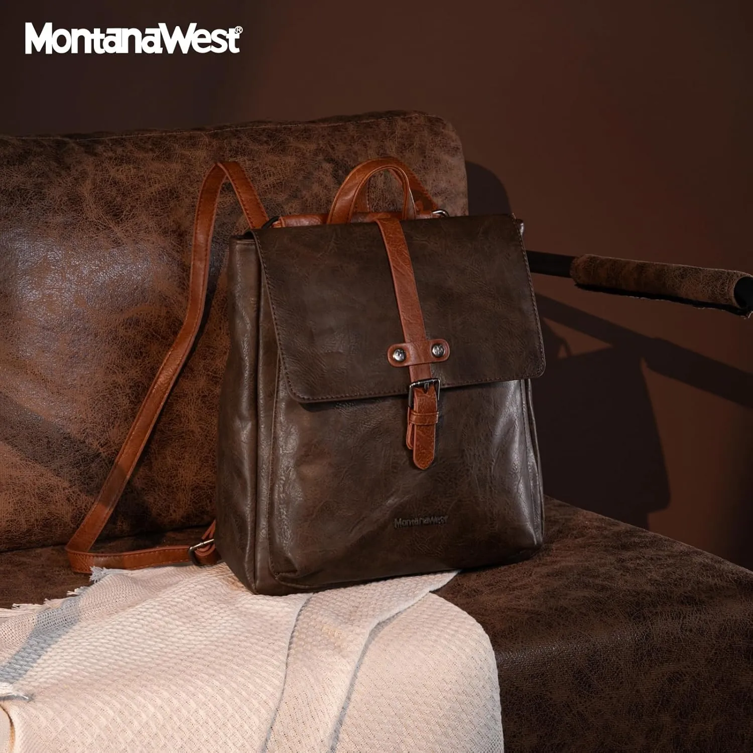 Montana West Medium Backpack Purse for Women Casual Convertible Crossbody Backpack for Travel Work
