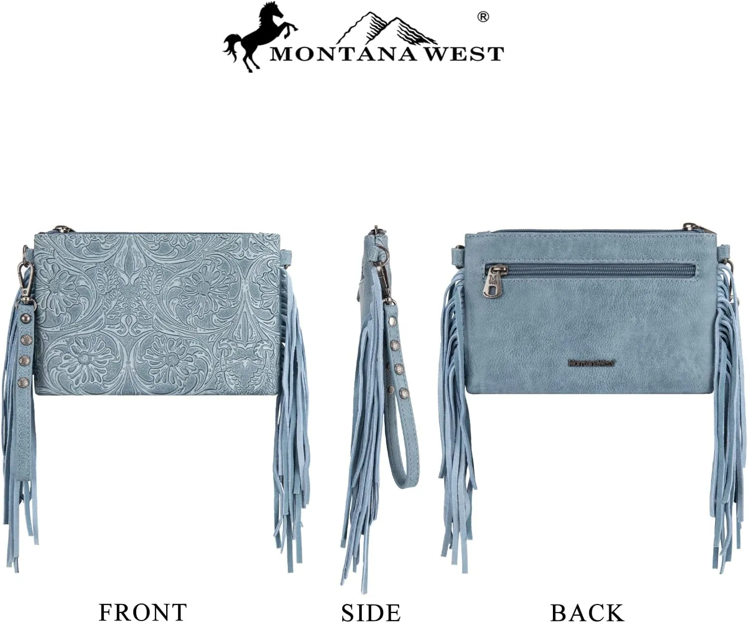 Montana West Western Purse for Women Crossbody Bag Wristlet Clutch Purse