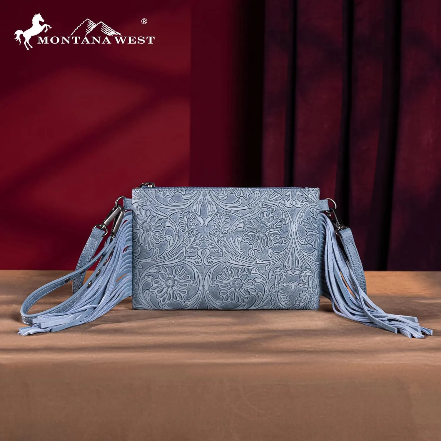 Montana West Western Purse for Women Crossbody Bag Wristlet Clutch Purse