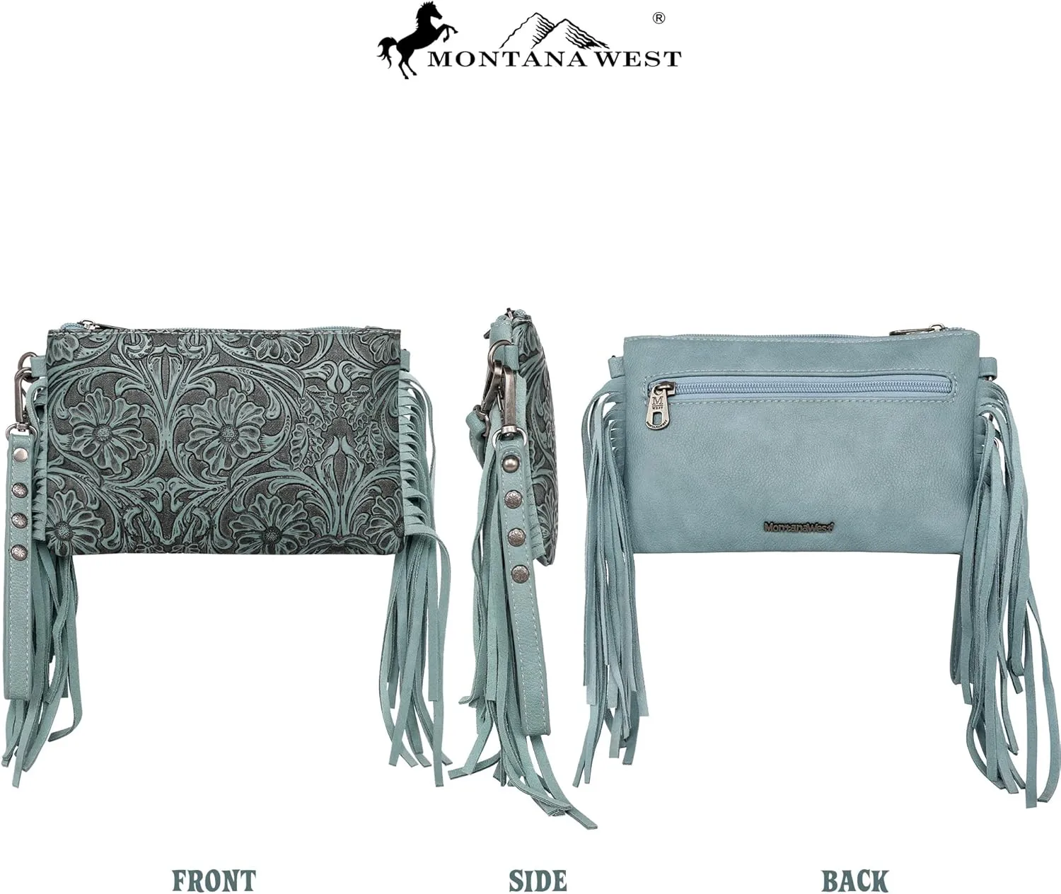 Montana West Western Purse for Women Crossbody Bag Wristlet Clutch Purse