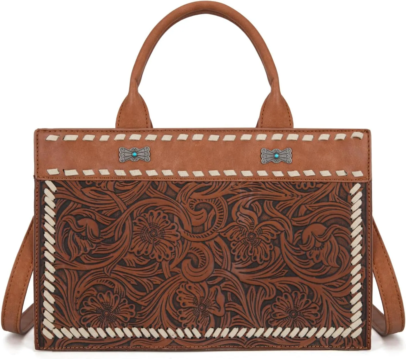 Montana West Western Tooling Handbags Vintage Prints and Whipstitch Craftsmanship