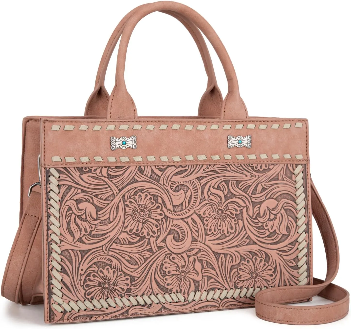 Montana West Western Tooling Handbags Vintage Prints and Whipstitch Craftsmanship